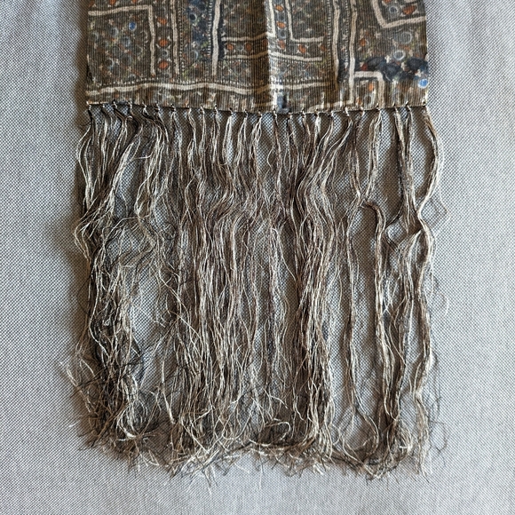 NWOT H&M x Isabel Marant fringed silk scarf - Picture 3 of 5